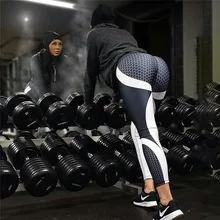 SALSPOR Women Sexy Leggings Polyester Geometric Honeycomb Fitness Printing Leggings High Waist Elastic Workout Leggings Ladies SALSPOR Women Sexy Leggings Polyester Geometric Honeycomb Fitness Printing Leggings High Waist Elastic Workout Leggings Ladies