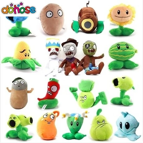 With tracking NO. 1pcs Plants Vs Zombies 2 Stuffed Plush Toys Doll PVZ 15-20cm Plants Soft Plush Toy for Kids Party Toys