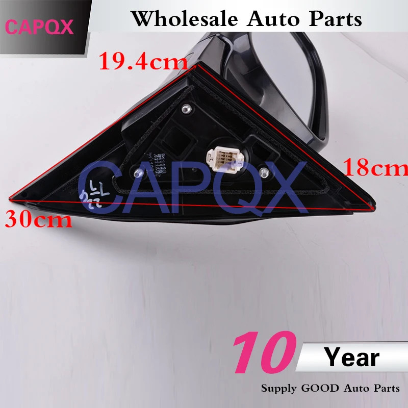 CAPQX 3 провода 5 Провода 7 провода 9 провода зеркало заднего вида для Honda Accord 2003 2004 2005 2006 2007 внешнее заднее боковое зеркало 3pin 5 7Pin