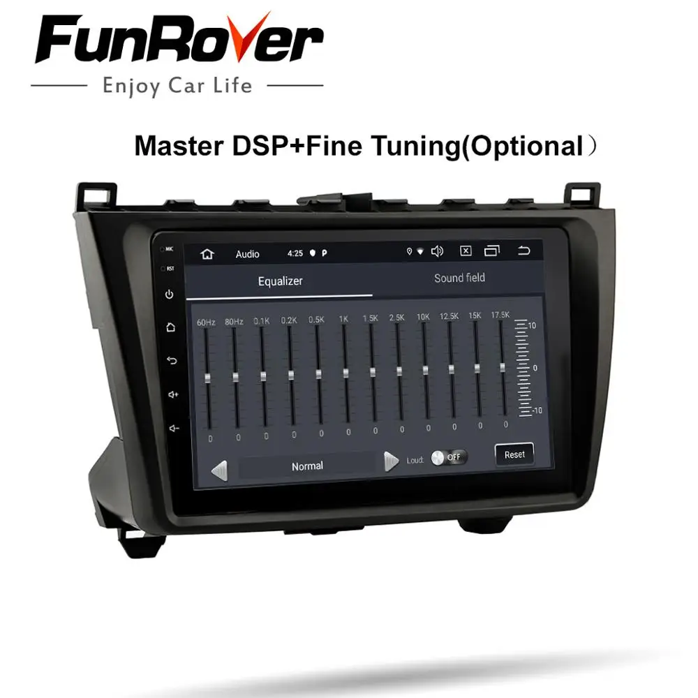 Perfect Funrover 2.5D+IPS 2 din Car Multimedia player Android 9.0 radio navigation DVD For Mazda 6 2008-15 stereo headunit Bluetooth GPS 3