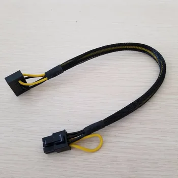 

10pcs/lot SATA Reverse 15Pin to PCI-E 6Pin Reverse Power Cable 18AWG 30cm