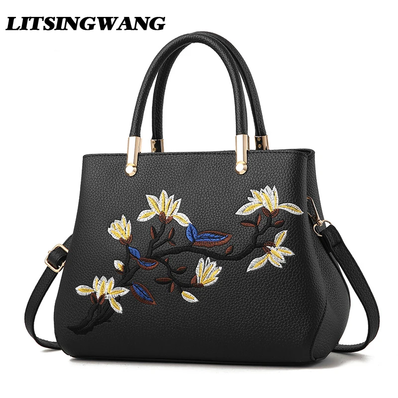 

LITSINGWANG Brand NEW Women Business Totes Chinese National Style Ladies Messenger Shoulder Handbags Embroidery Crossbody Bags