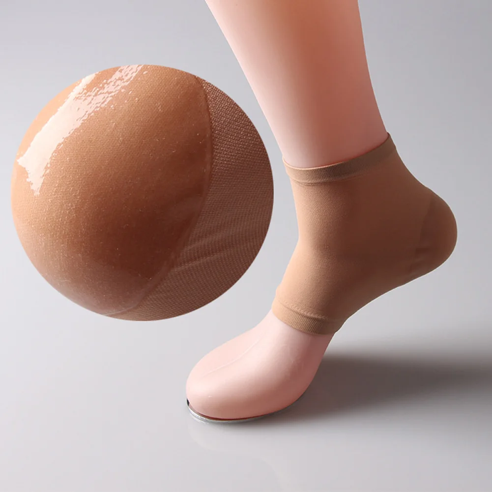 

2PCS Silicone Moisturizing Gel Heel Socks Cracked Foot Skin Care Protectors Heel Pain Relief Insoles Feet Massager Tool L