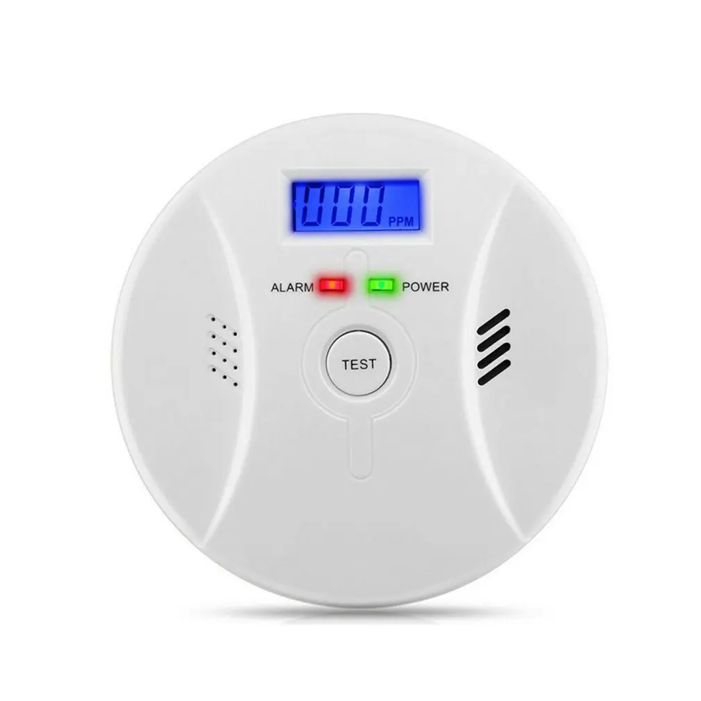 

LCD Display Carbon Monoxide Smoke Detector Poisoning Gas Warning Sensor Alarm Gas Alarm For Factory Safety