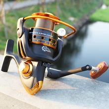 Yumoshi спиннинговая рыболовная Катушка 12BB+ 1 подшипниковые шарики серии 500-9000 металлическая Катушка спиннинговая Катушка лодка рыболовное колесо Карп Рыбалка