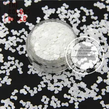 TCM1200 устойчив к растворителям-перламутровый белый цвет в форме галстука блестки пайетки для лака для ногтей и других DIY украшения