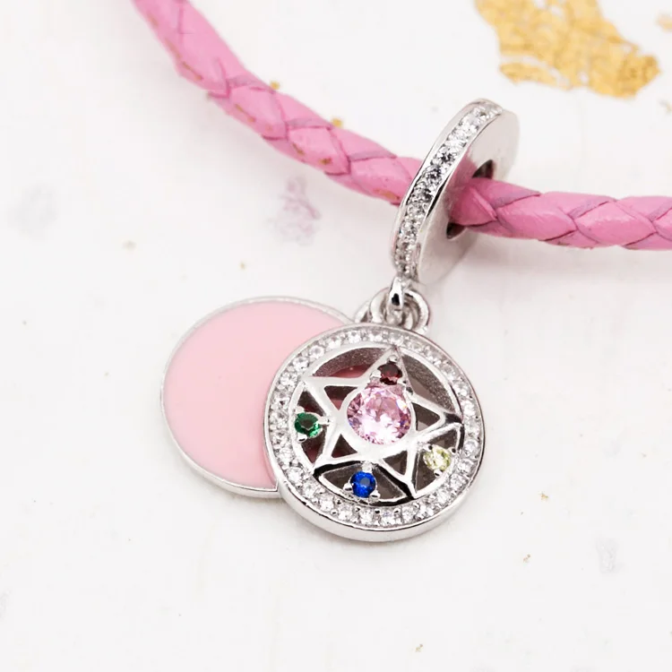 Компактная подвеска в виде бусины из стерлингового серебра 925 Sailor Moon The Crystal Star для