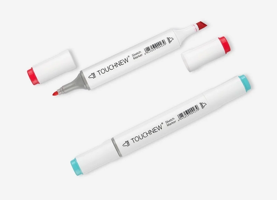 Marcador de Ponta Caneta de Desenho Cabeça à Base de Álcool Caneta + Bolsa do Lápis Toque Novo Esboço Conjunto Dupla Gráfico Artista Arte Marcador 168 Cor 7 TOQUE novo 168 Cor Esboço Conjunto marcador