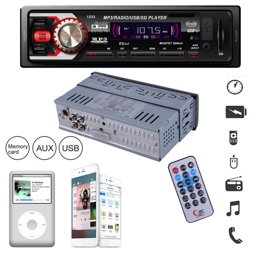 Car Bluetooth MP3 Music Player LCD Screen Display Wireless Radio FM
