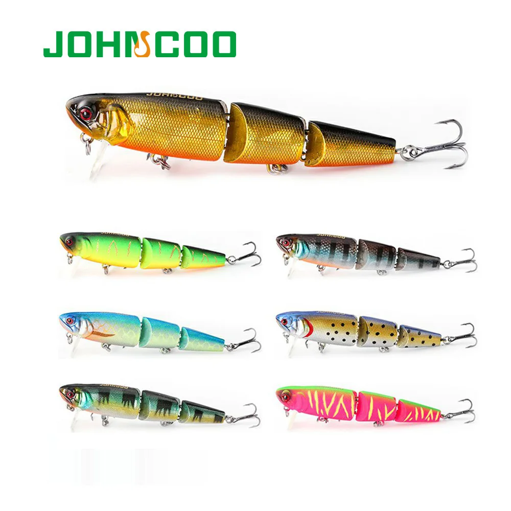 JOHNCOO Topwater воблер и во время плавания с резиновым покрытием рыболовная приманка 98