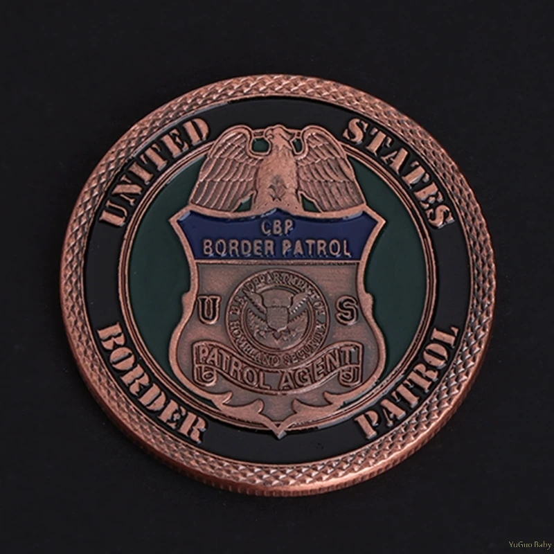 2018, памятная монета, американский патруль, охранная коллекция, художественный подарок, сувенир, нетекущая монета