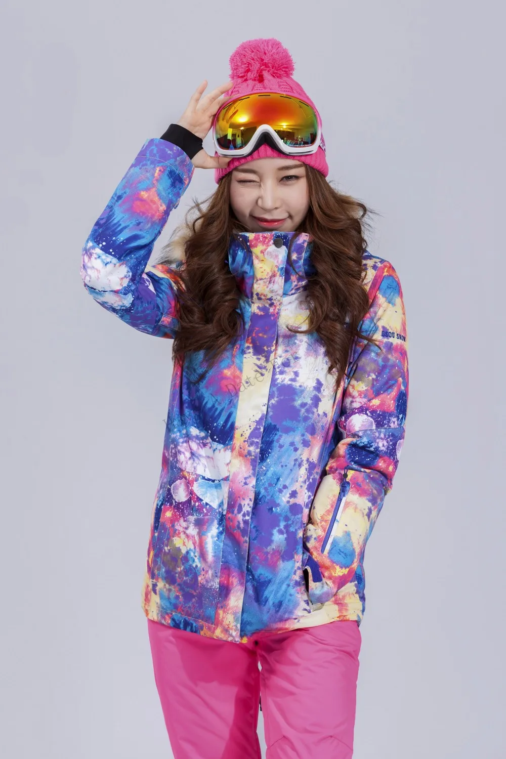 Gsou Snow Women Ski Jacket Snowboard Jacket Waterproof Windproof