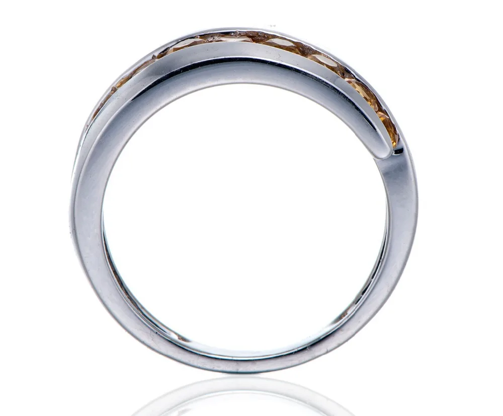 Hutang натуральный кольца лимон драгоценных камней серебро 925 пробы кольцо Fine Классические Элегантные украшения для Для женщин подарок на день матери