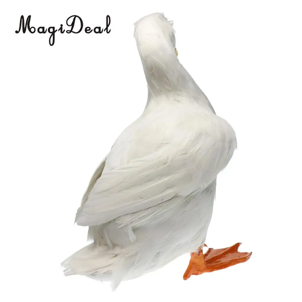 MagiDeal Various Realistic Duck Ornament Figure Outdoor Home Garden Water Pond Decoration DIY Vivid Artificial Feather Craft