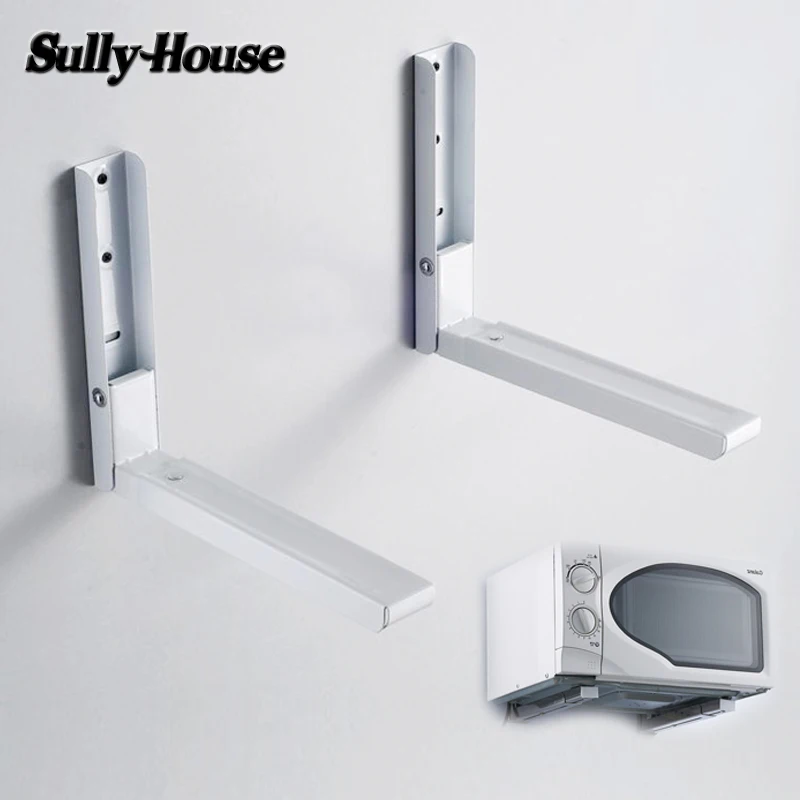  Sully House Goods Cast Iron Multifunctional Microwave Oven Shelf Rack Adjustable Standing Type Doub - 32824682030