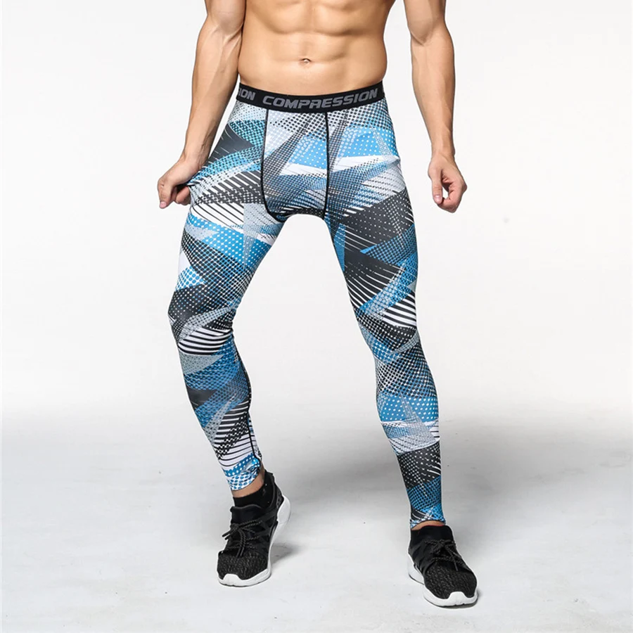 

Fitness Sport Leggings Men Gym Jogging Trousers Sportswear Camouflage Compression Pants Running Tights Men Soccer Training Pants
