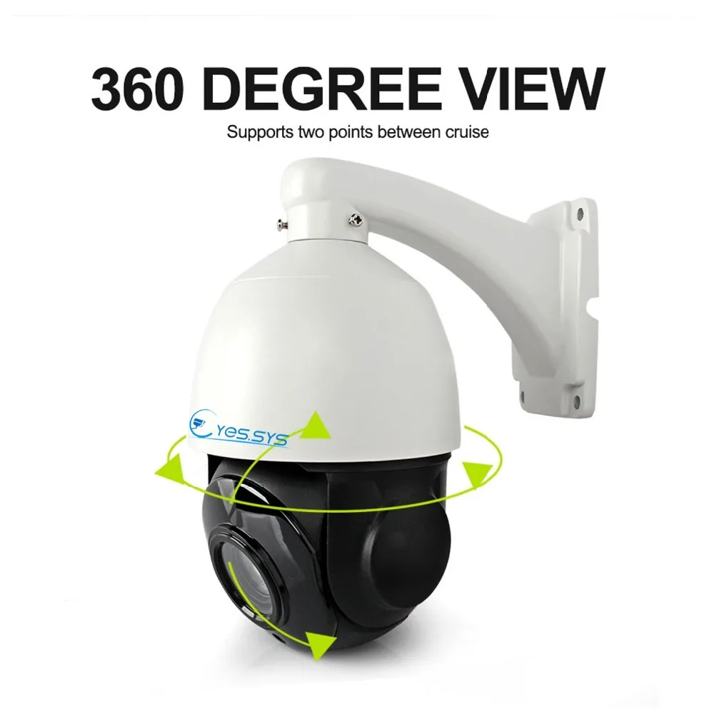 Eyessys 30x зум 48 в POE 5MP PTZ IP камера наружная Onvif водонепроницаемая купольная IR 60M P2P