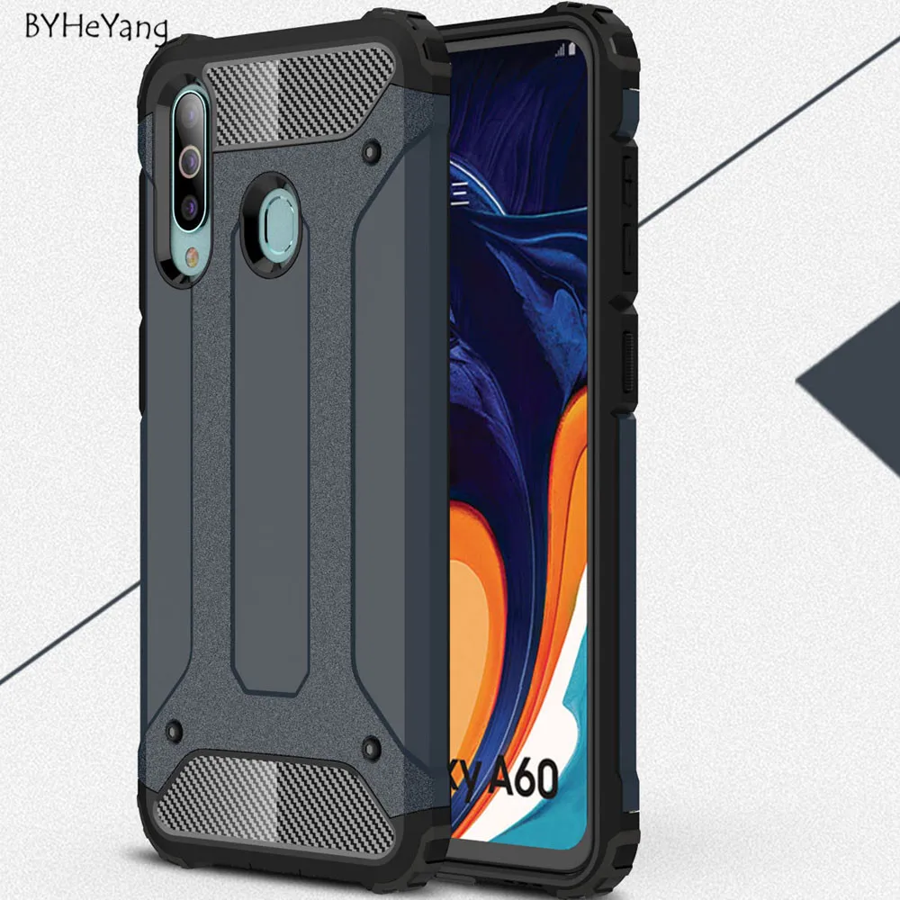 For Samsung A60 2019 Case Hybrid Tough Shockproof Armor Hard Phone Armor Cases For Samsung Galaxy A60 A606F A606 SM-A606F Cover