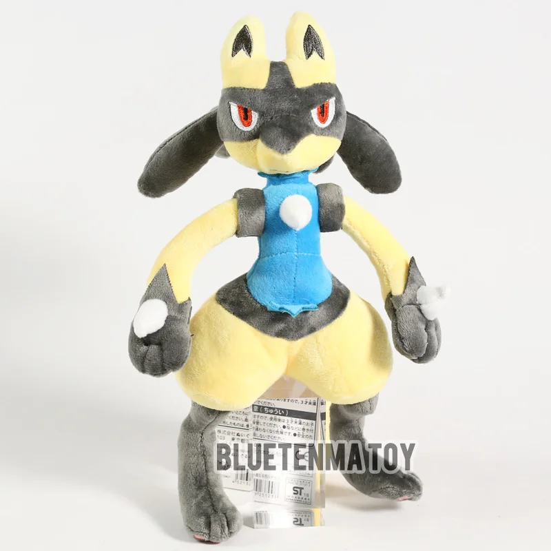 

Cartoon Lucario Soft Plush Toy Doll Cute Stuffed Animal Peluche Doll Toy For Children Christmas Gift