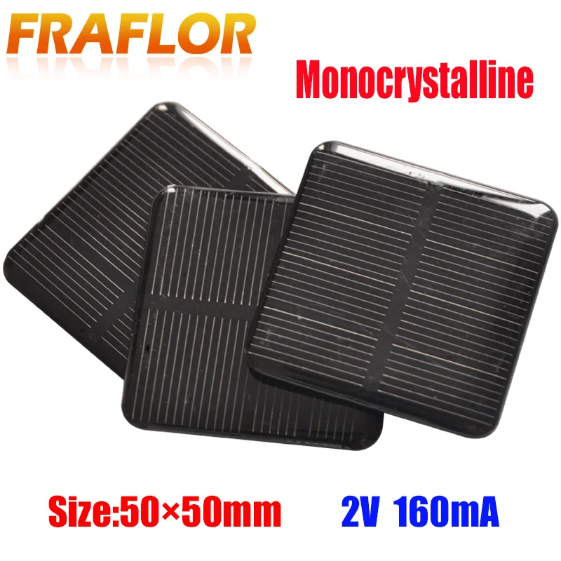 10pcs/lot Solar Panel 2V Mini System For Battery Cell Phone Toy Emergency Chargers Portable DIY | Электроника