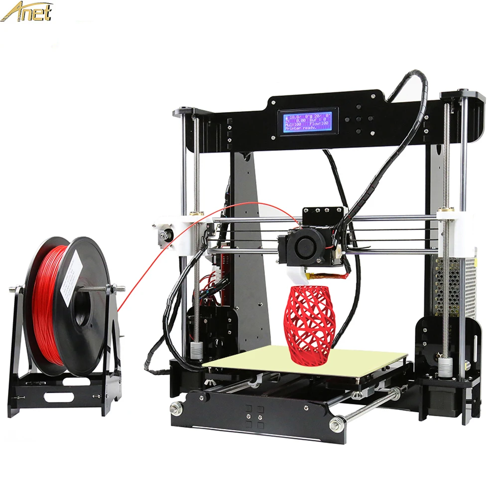 Reprap FDM 3d принтер s полу сборка или DIY комплект 3d принтер s impresora 3d печать высокая скорость Высокоточный 3d принтер с PLA