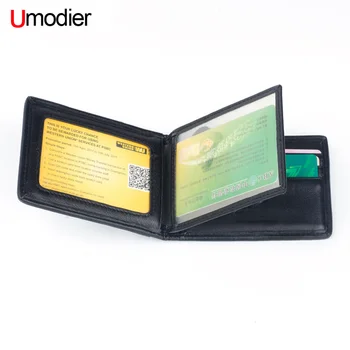 

UMODIER Women Genuine Leather Driving License card Holder Men Sheepskin ID Business Card Holder Travel Credit Wallet