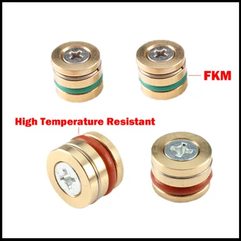 

6mm 8mm 10mm 12mm OD Red Green Fluorine FKM Ring Seal Plastic Mold Water Runner Threadless Stopcock End Cap Brass Pressure Plug