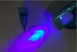 Невидимый шариковая ручка с ультрафиолетовым светом на вершине, секрет стиль многофункциональный pen-CH0800B