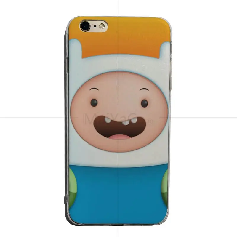 MaiYaCa adventure time cute For iphone 7plus 8 Pattern tpu Soft Phone Accessories Cover Case For iPhone X 8 7 6S Cellphones