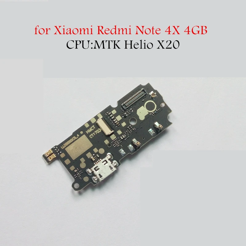 

for Xiaomi Redmi Note 4X 4GB MTK USB Charger Connector Flex Cable USB Charging Dock PCB Board Flex Cable Repair Spare Parts