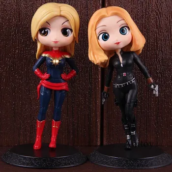 

Q Posket Captain Marvel Qposket Black Widow Q Version Collectible Model Toy