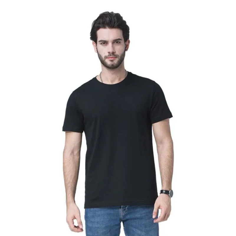 

2019 Brand Blank T-Shirt Men Short Sleeve Tshirts Solid 100% Cotton Homme Tee Shirt 5XL Summer Men Clothings Plus Size
