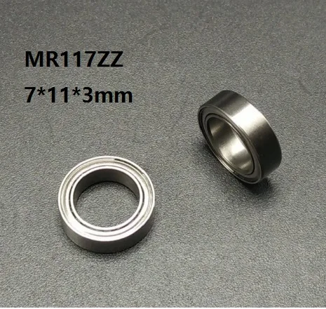 

50/100/500pcs MR117ZZ MR117 ZZ MR117 Z MR117Z Deep Groove Ball Bearing 7x11x3mm Miniature Mini 7*11*3mm 677ZZ