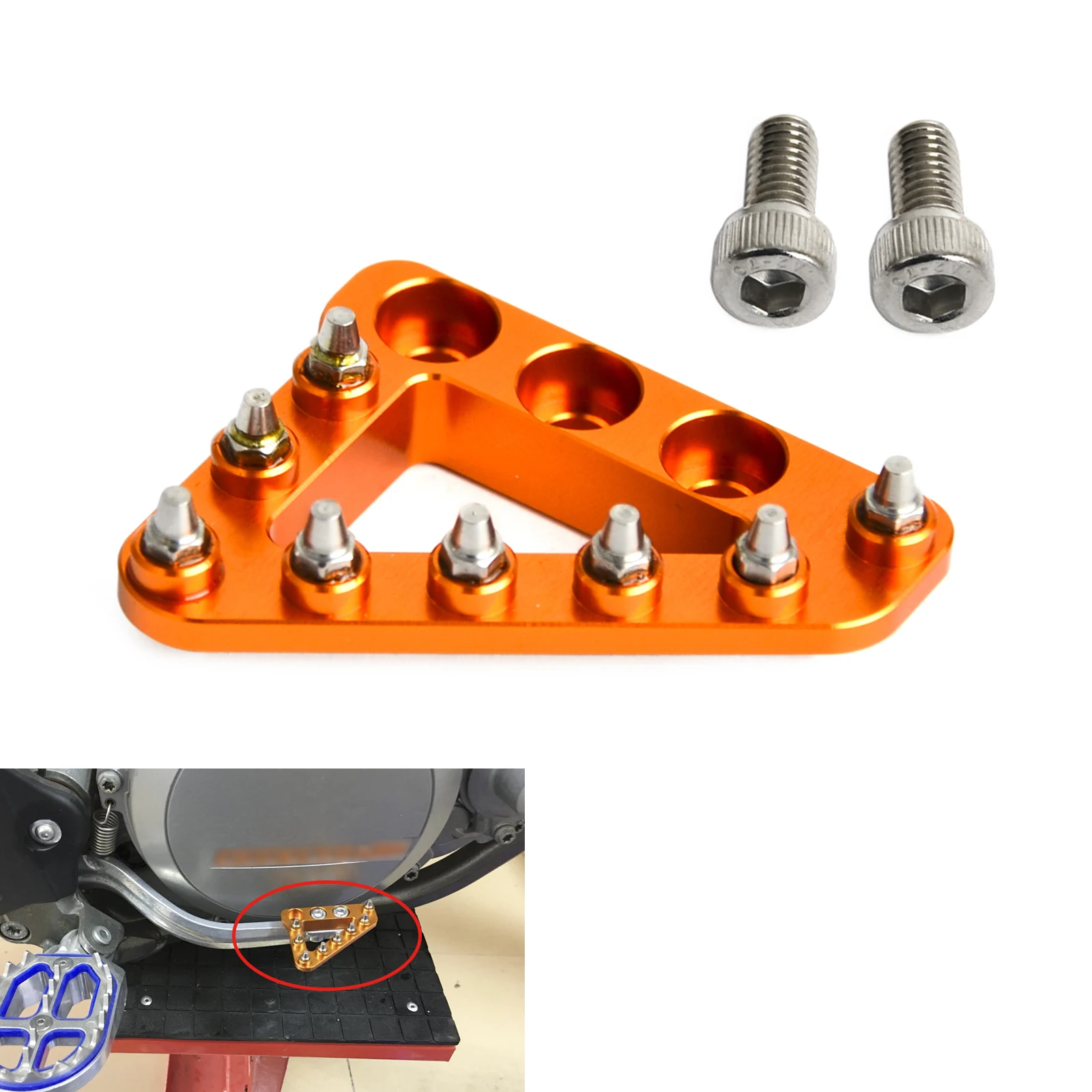 H2CNC кованые задние педали тормоза наконечник большой педаль расширение для Beta 250RR 300RR 2T 430RR 450 RR 4T 2013