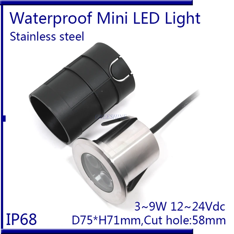 

IP68 9W RGB Swimming Pool Lamp White Underwater LED Light For Fountain Lighting spa led 3W 6W Blue 3pcs/lot Freeship