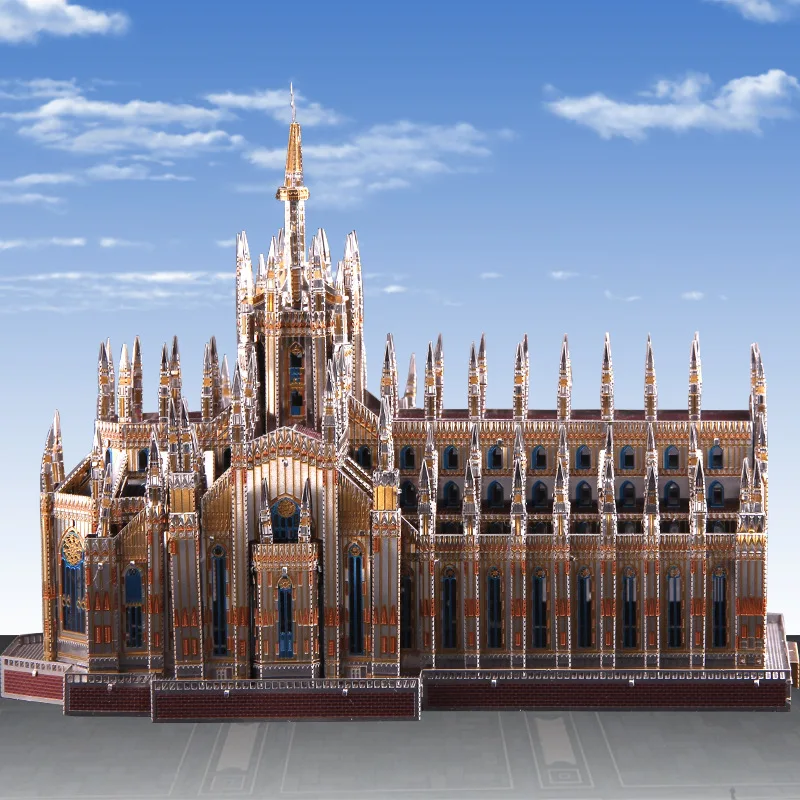 Новинка, микромир, 3D нано-головоломка, mercchof Duomo, металлическая модель, сделай сам, лазерная резка, головоломка, строительная модель, игрушки для взрослых, подарок