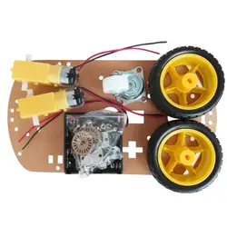 Двигатель умный робот шасси автомобиля Комплект Скорость кодер Батарея коробка 2WD для Arduino