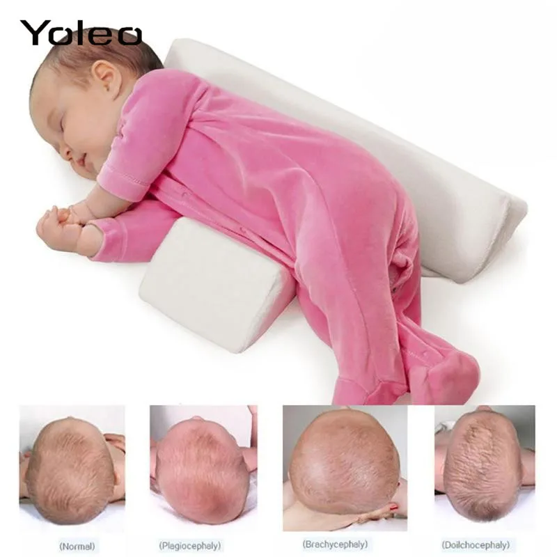 Travesseiro para 0-6 Bebê Recém-nascido Shaping Travesseiro Anti-rollover Lado Dormir Triângulo Infantil Posicionamento Meses 4 Cheap Travesseiro