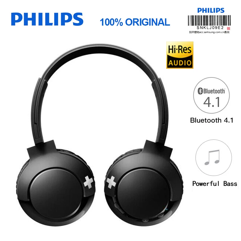 Беспроводная гарнитура Philips SHB3075 повязка на голову с Bluetooth 4 1 регулятором