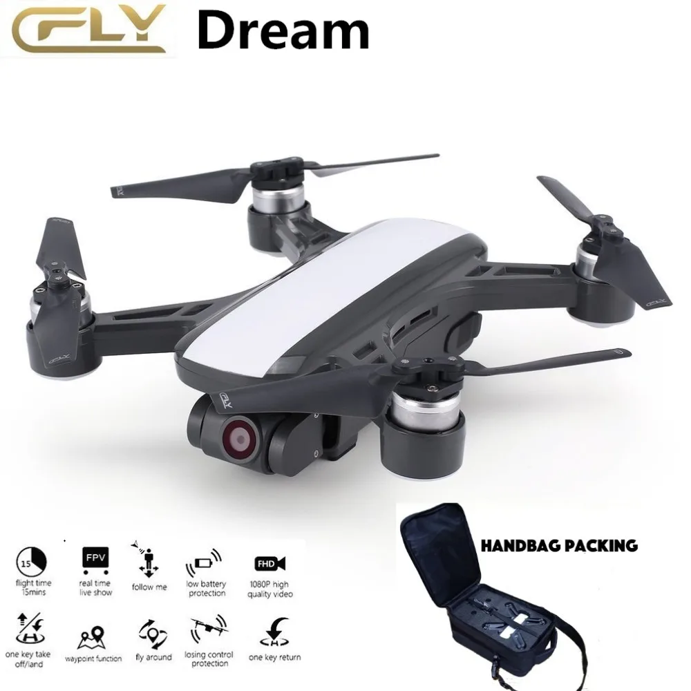 

CFLY Dream GPS Drones with Camera HD 1080P Brushless RC Drone GPS Follow Me Quadcopter FPV 800M Distance Transmission RC Dron
