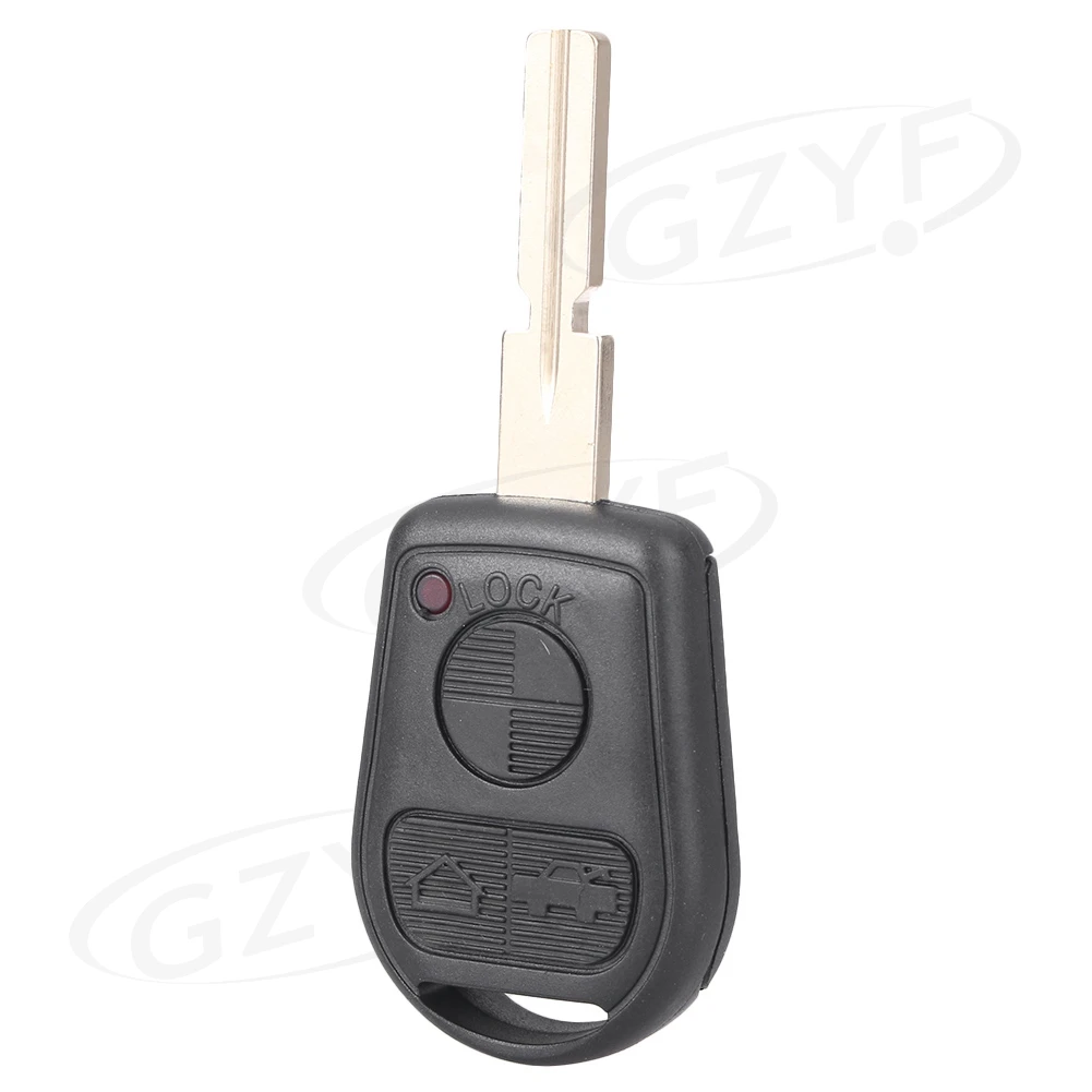 3 Buttons Key Shell For BMW E31 E32 E34 E36 E38 E39 E46 Replacement Fob PG901A