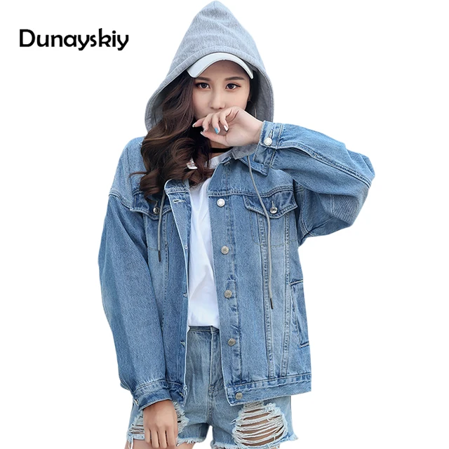 Spring Autumn Oversized Jeans Jacket Women 2018 Loose