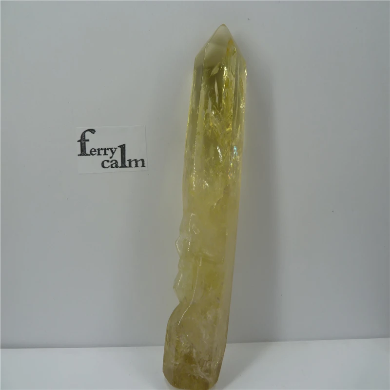 

NATURAL Citrine Quartz Crystal carved skull HEALING T31