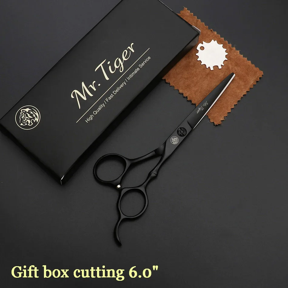 Япония Сталь 5,5 6,0 Профессиональный Парикмахерские ножницы набор ножниц для парикмахерской стрижки ножницы, ножницы стрижка - Цвет: gift box cutting