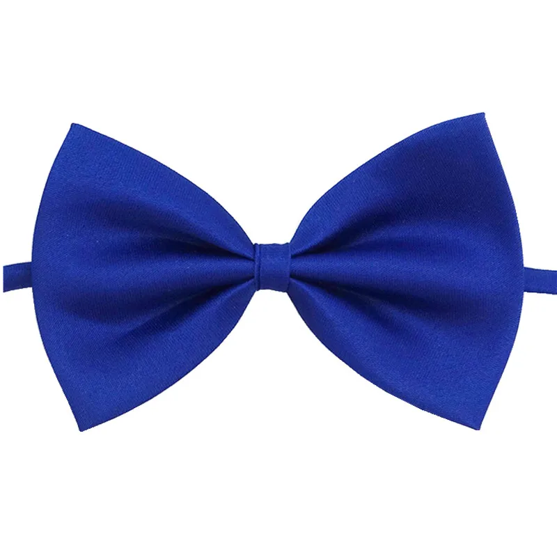 Простые детские галстуки-бабочки из полиэстера, галстуки-бабочки, детские галстуки для мальчиков и девочек, смокинг, бантики для собак - Цвет: royal blue