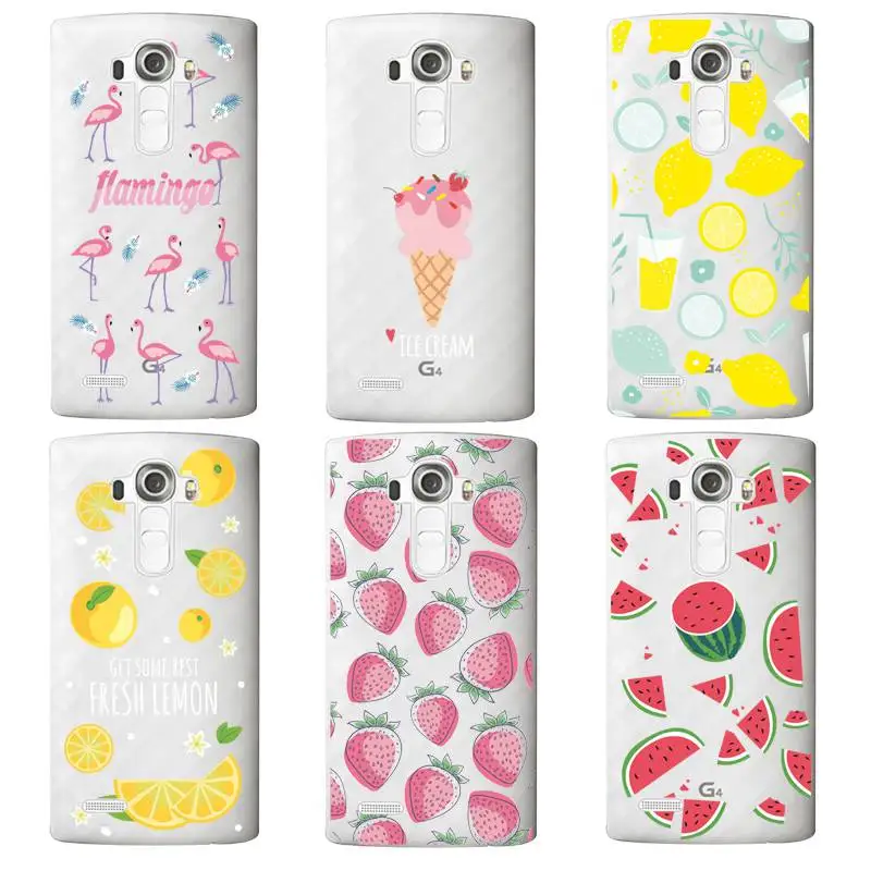 Lemon Soft Clear TPU Phone Case For LG G3 G4 G5 V10 K3 K4 K5 K8 K10 2017 Google Nexus Icecream Printed Cover Free Shipping | Мобильные
