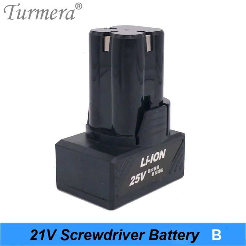 Turmera 25V 25.2V 6S 18650 pack battery mini lithium battery electric drill Cordless screwdriver battery shura shurik battery b 02