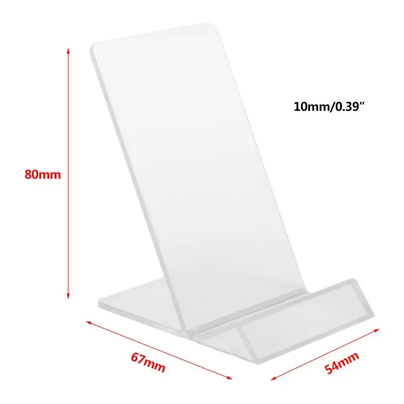 Держатель Телефона Лоток Dasktop акриловый дисплей стенд кронштейн Колыбель для дома и офиса для iPhone samsung huawei Kindle