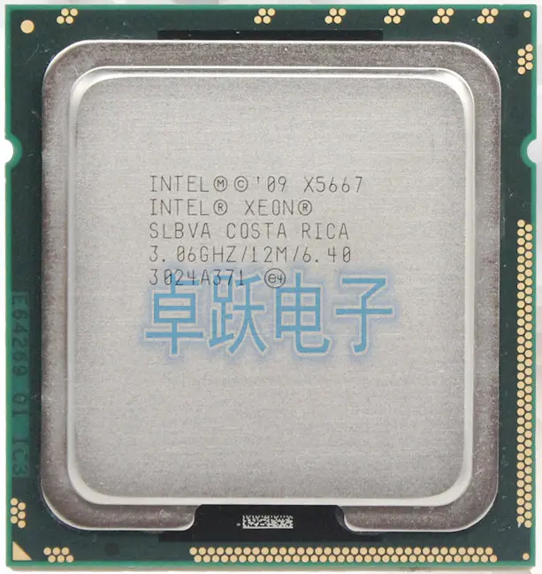 

Intel Xeon X5667 x5667 CPU processor 3.06GHz LGA1366/12MB L3 95W Cache/Quad Core server CPU