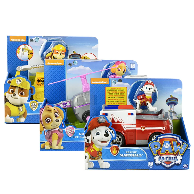 

Paw Patrol Dog Genuine Puppy Patrol Cars Toy Anime Action Figure Model Patrulla Canina Kids Toys Gifts